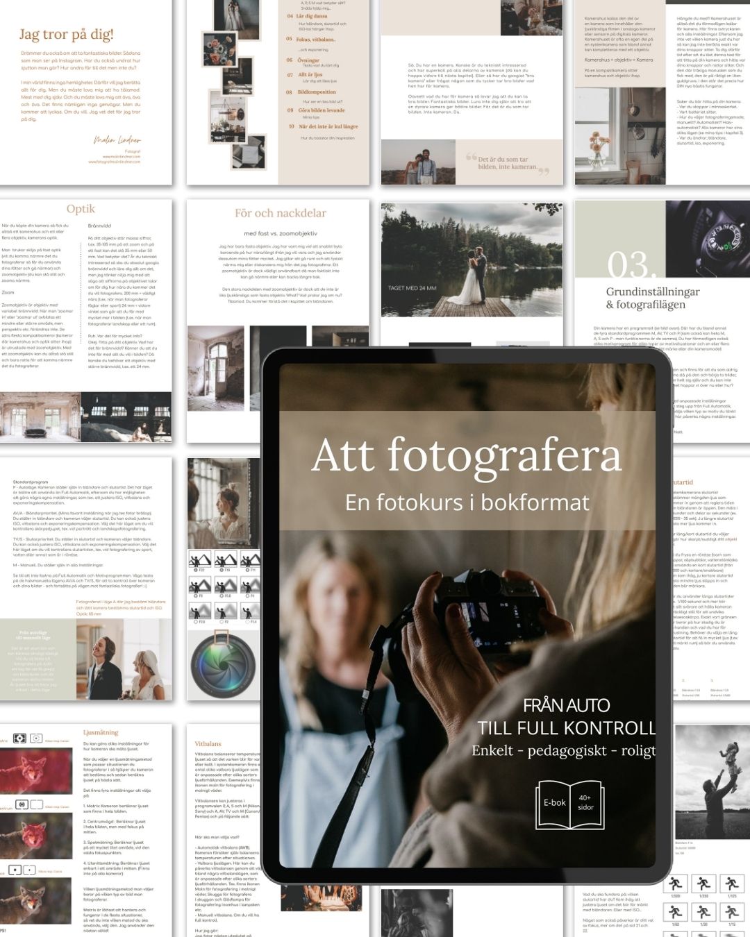 Att fotografera E-bok - Få med en gratis lathund